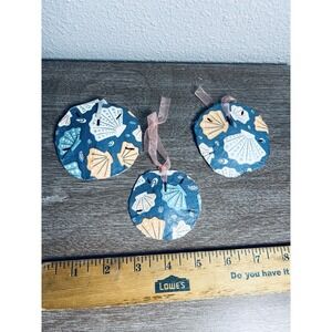 Sand Dollar Ornament - Nautical Beach Sea Shell Decoupage Art Handmade